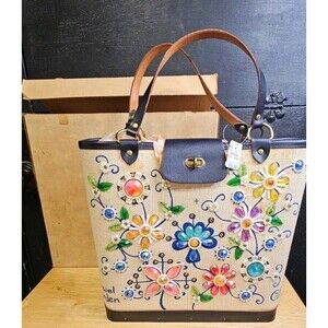 Rare Vintage Collins of Texas Jewel Garden Jeweled Tote Purse w/ Tags & Box